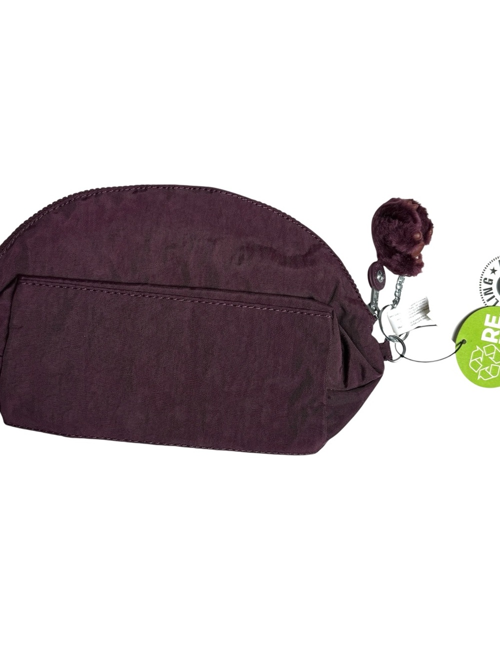 Kipling Plum Purple Half-Moon Cosmetic Pouch - Picture 2 of 7